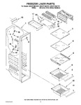 Diagram for 04 - Freezer Liner Parts