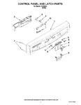 Diagram for 02 - Control Panel And Latch Parts