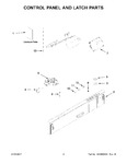 Diagram for 02 - Control Panel And Latch Parts