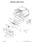 Diagram for 04 - Freezer Liner Parts