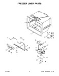 Diagram for 04 - Freezer Liner Parts