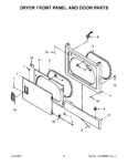 Diagram for 03 - Dryer Front Panel And Door Parts