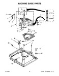 Diagram for 10 - Machine Base Parts