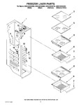 Diagram for 04 - Freezer Liner Parts