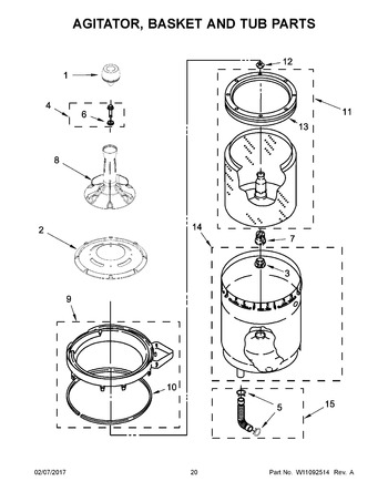 Diagram for WGTLV27FW0