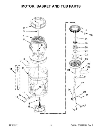 Diagram for WTW7300DW1