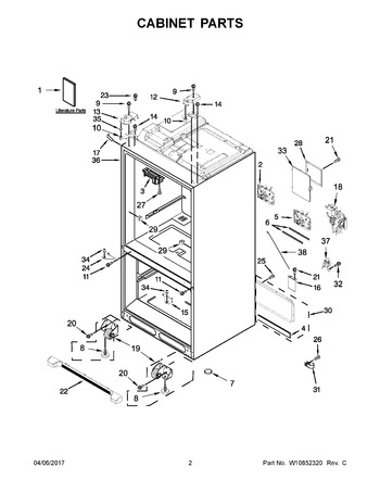 Diagram for WRF736SDAW14