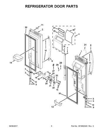 Diagram for WRF736SDAW14