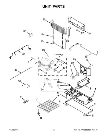 Diagram for WRF736SDAW14