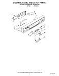 Diagram for 02 - Control Panel And Latch Parts