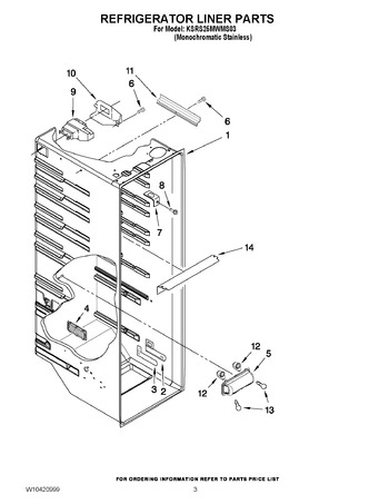 Diagram for KSRS25MWMS03