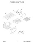 Diagram for 07 - Freezer Shelf Parts