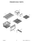 Diagram for 07 - Freezer Shelf Parts