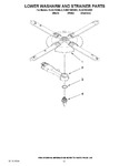 Diagram for 11 - Lower Washarm And Strainer Parts