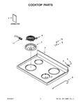 Diagram for 02 - Cooktop Parts