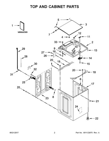 Diagram for WTW7040DW2