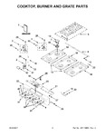 Diagram for 02 - Cooktop, Burner And Grate Parts