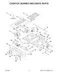 Diagram for 02 - Cooktop, Burner And Grate Parts