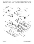 Diagram for 03 - Burner Box, Gas Valves And Switch Parts