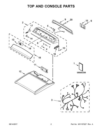 Diagram for YWED8500DW4