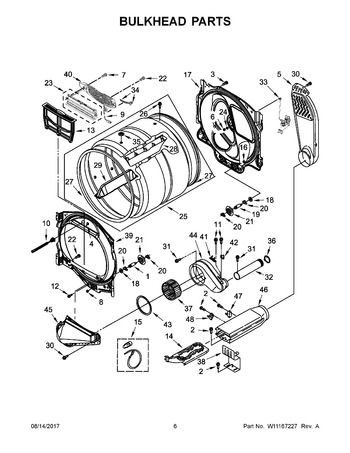 Diagram for YWED8500DW4