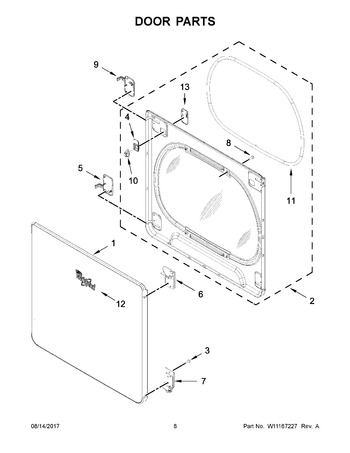 Diagram for YWED8500DW4