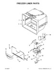 Diagram for 04 - Freezer Liner Parts