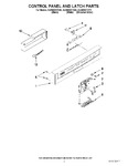 Diagram for 02 - Control Panel And Latch Parts