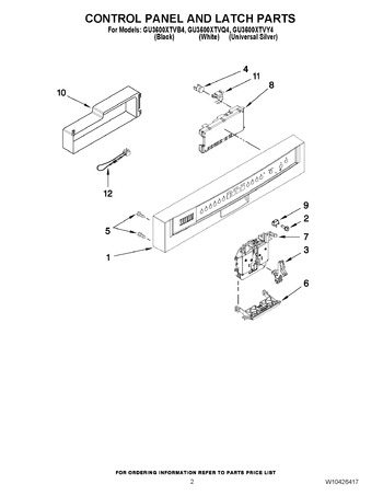 Diagram for GU3600XTVY4