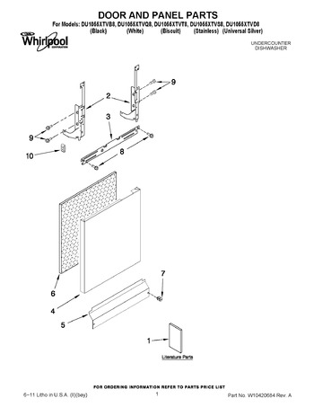 Diagram for DU1055XTVD8