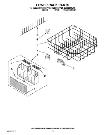 Diagram for GU3600XTVY4