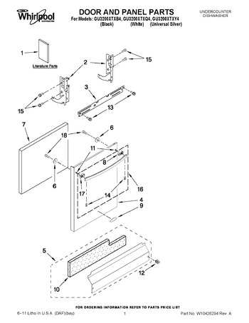 Diagram for GU3200XTXY4