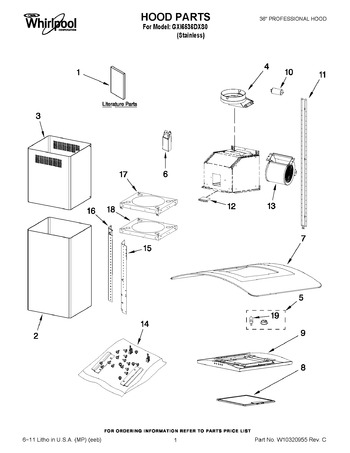 Diagram for GXI6536DXS0