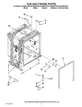 Diagram for DU1055XTVD8