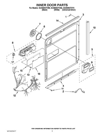 Diagram for GU3600XTVY4