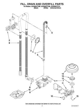 Diagram for GU3600XTVY4