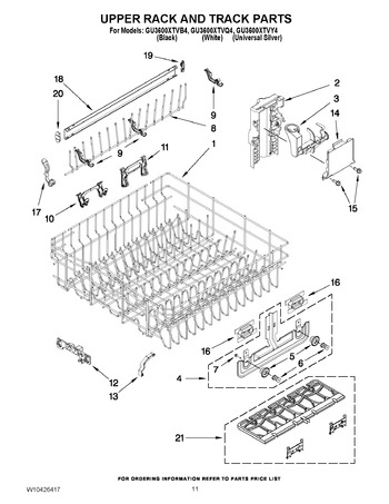 Diagram for GU3600XTVY4