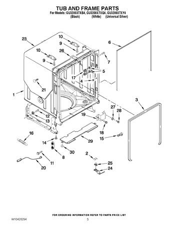 Diagram for GU3200XTXB4