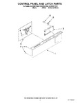 Diagram for 02 - Control Panel And Latch Parts