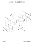 Diagram for 05 - Lower Oven Door Parts