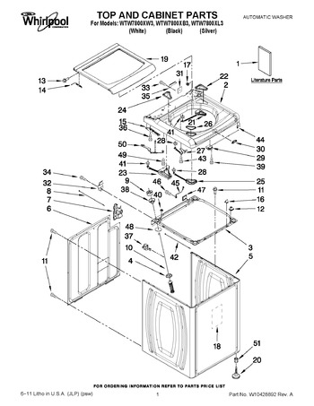 Diagram for WTW7800XW3