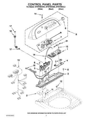 Diagram for WTW7800XW3