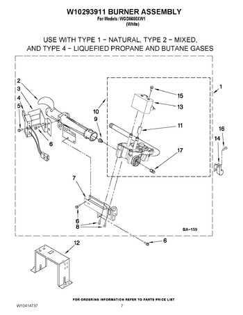 Diagram for WGD5600XW1