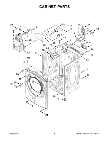 Diagram for WED8540FW2