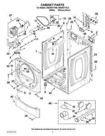 Diagram for WED9371YW0