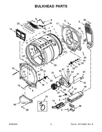 Diagram for WED8500DW4