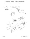 Diagram for 02 - Control Panel And Latch Parts