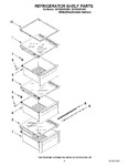 Diagram for 03 - Refrigerator Shelf Parts