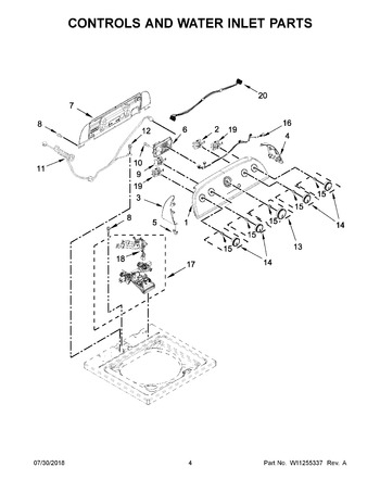 Diagram for WTW4955HW1