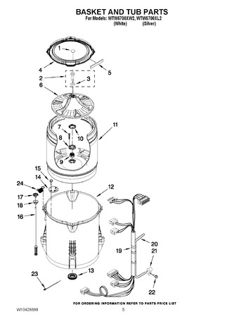 Diagram for WTW5700XW2